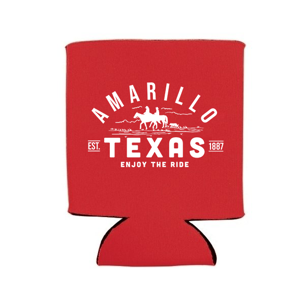 Amarillo Texas Can Cooler - Enjoy the Ride