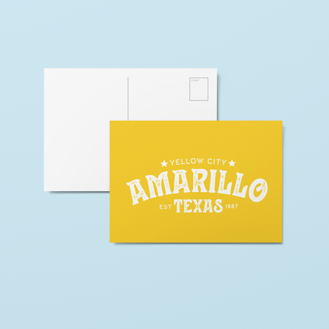 Amarillo Texas Postcard - Yellow City
