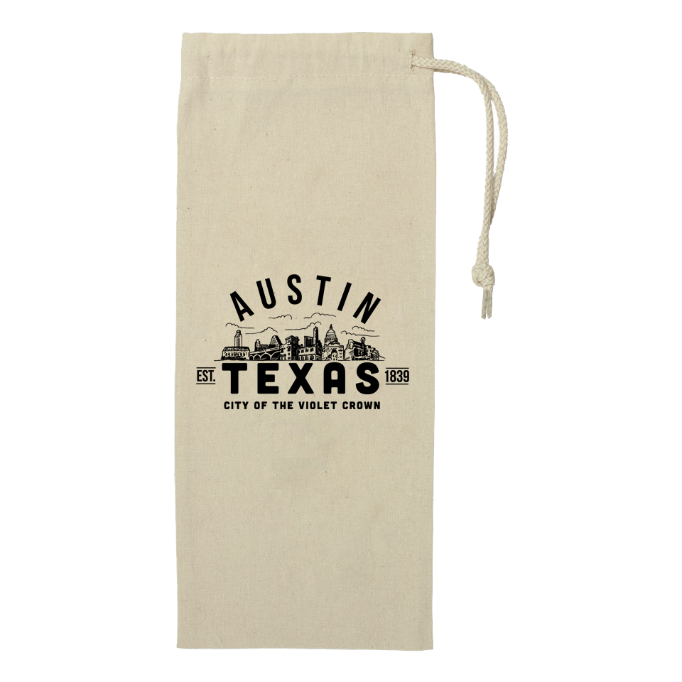 Austin Drawstring Wine Bag
