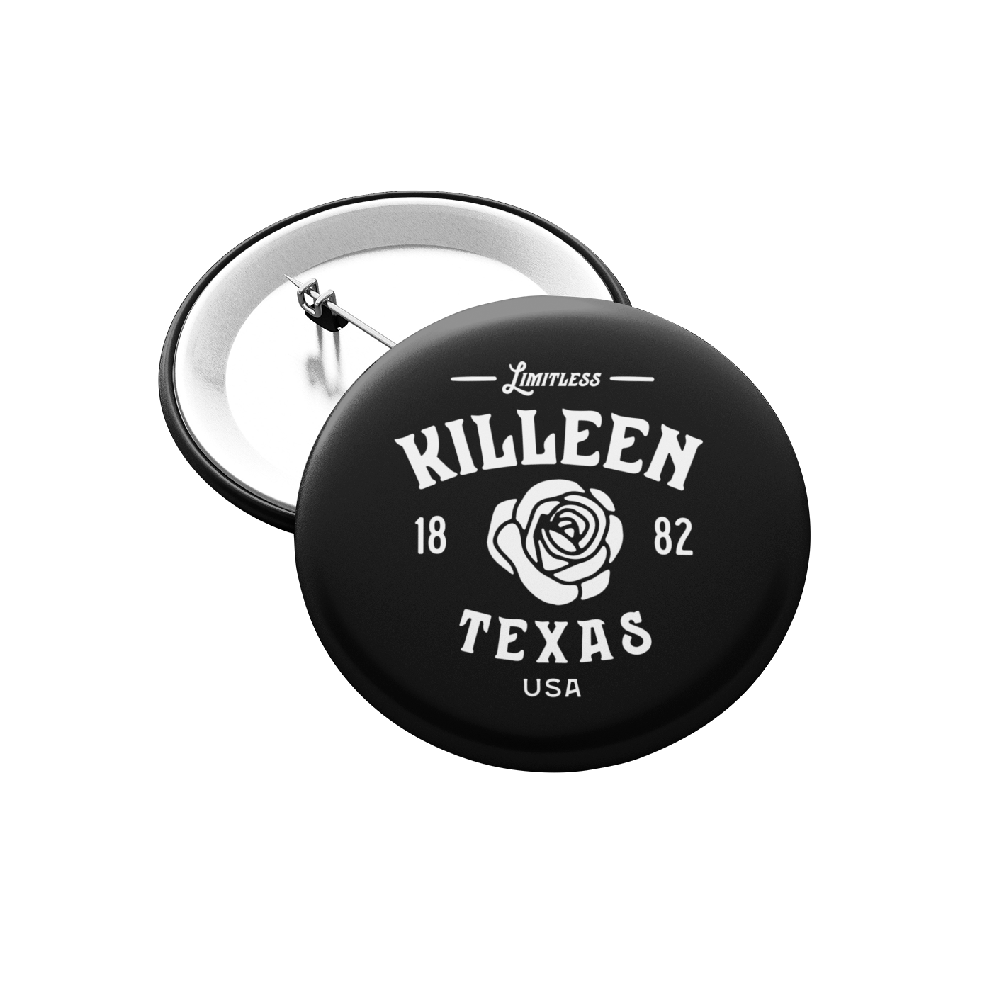 Killeen Texas Button - Rose