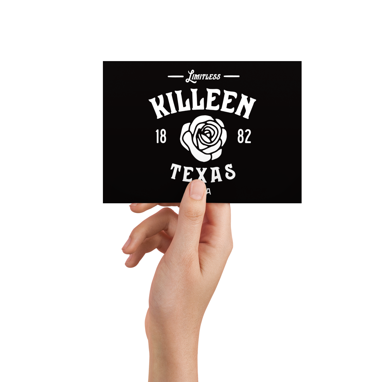 Killeen Texas Postcard - Rose