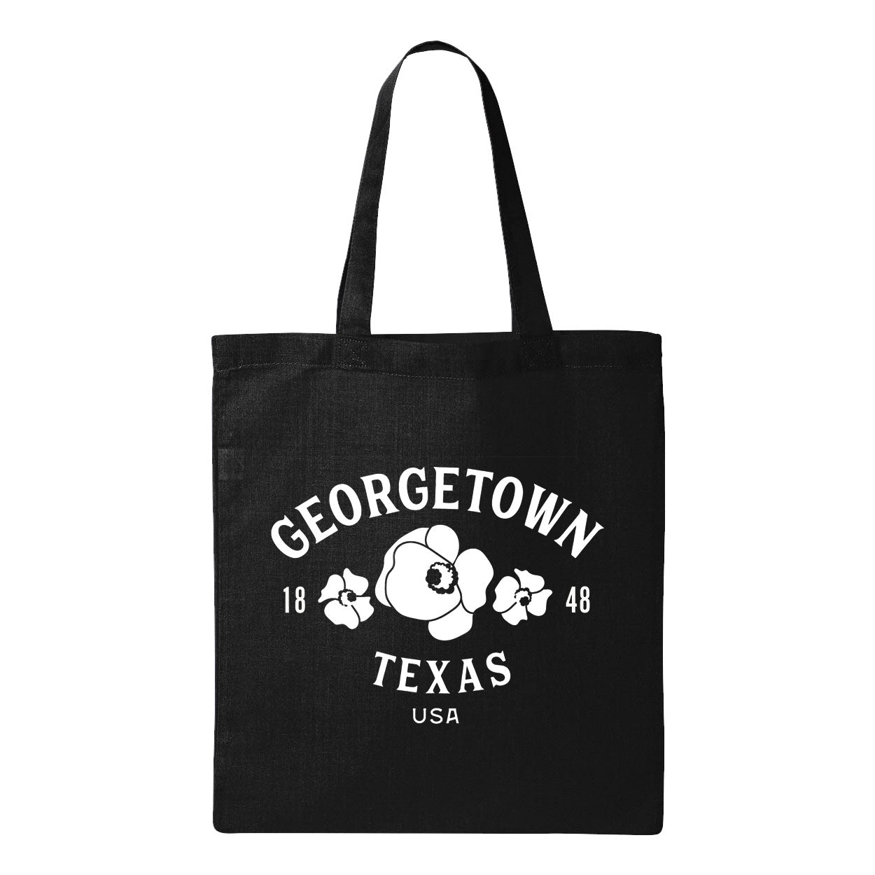 Georgetown Texas Tote Bag - Poppies
