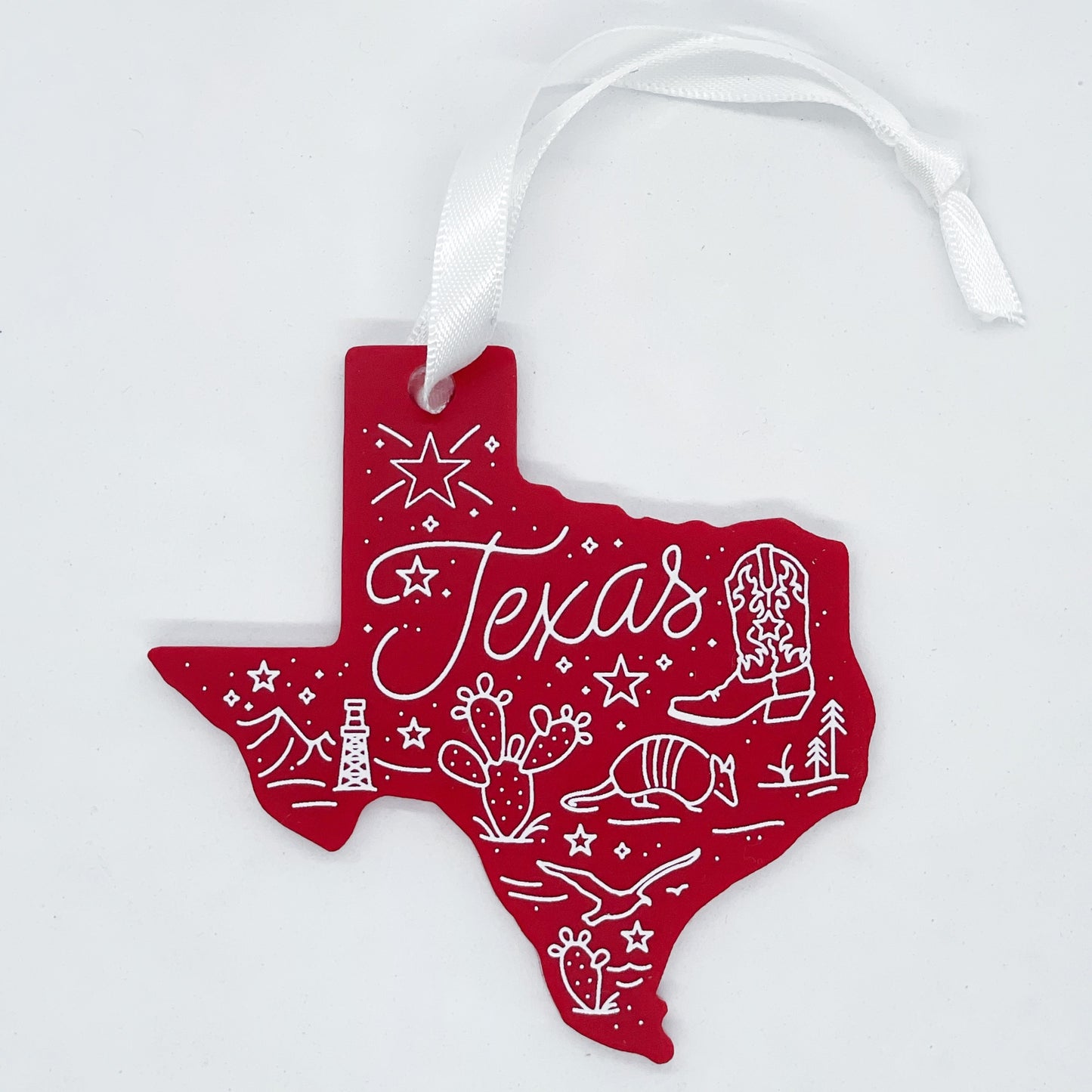 Around Texas Acrylic Ornament