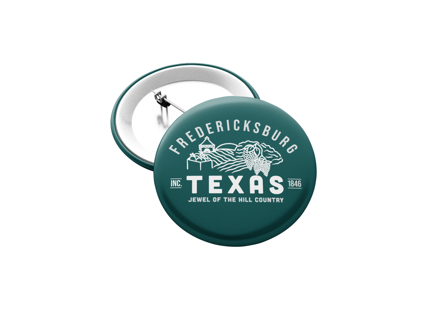 Fredericksburg Texas Button