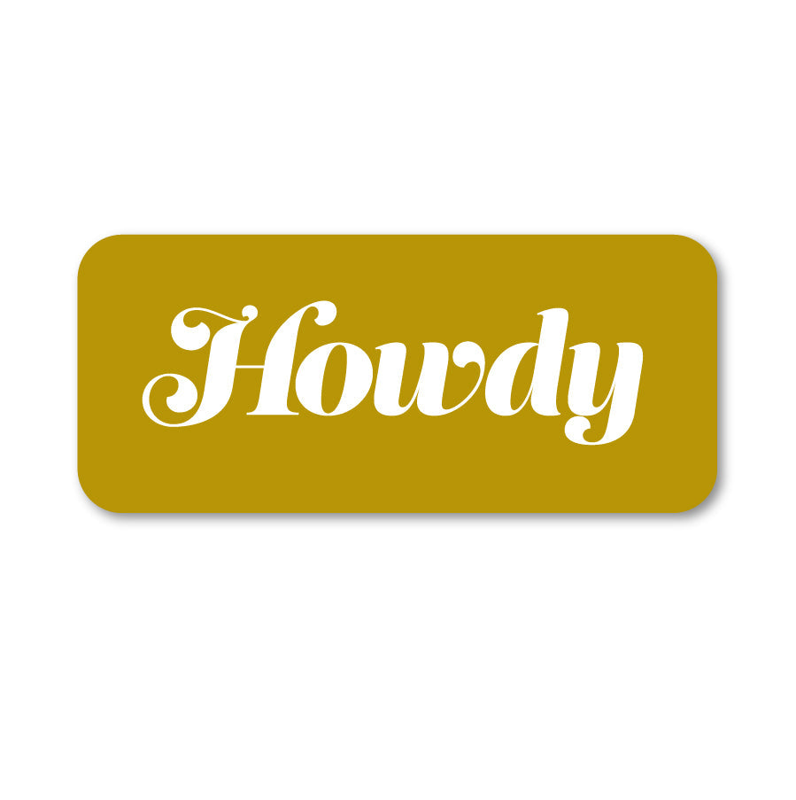 Howdy Decal