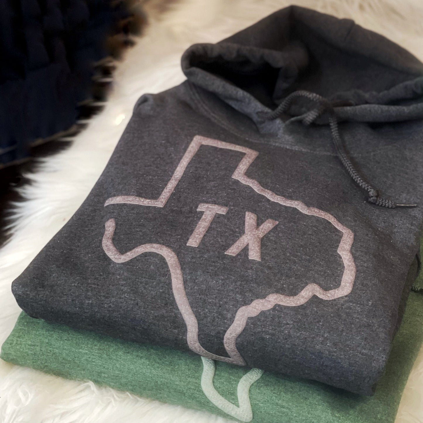 Texas State Puff Print Hoodie