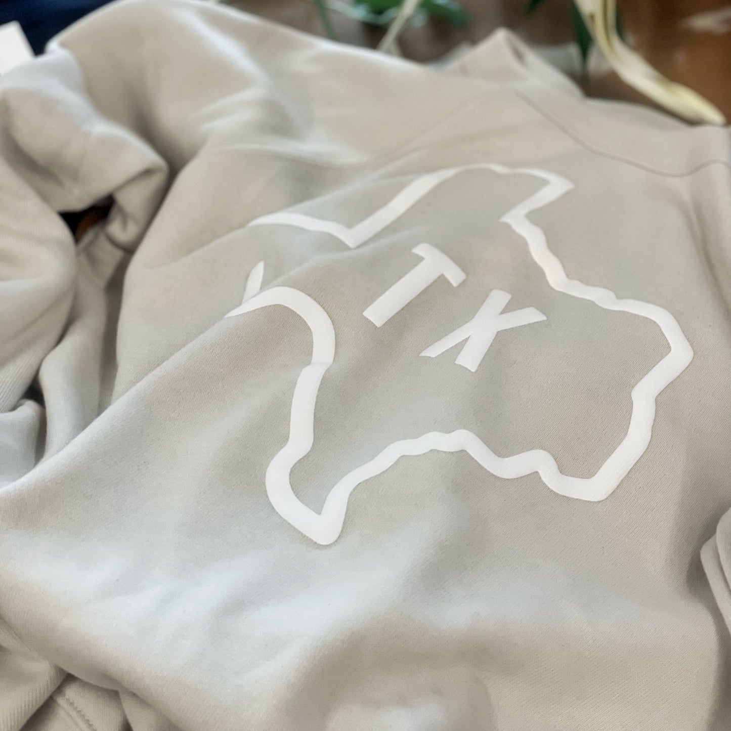 Texas State Puff Print Luxe Sweatshirt