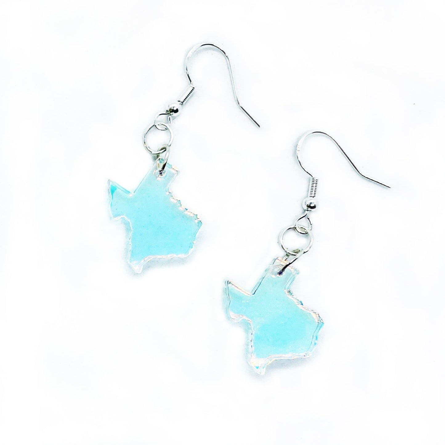 Iridescent Acrylic Texas Earrings