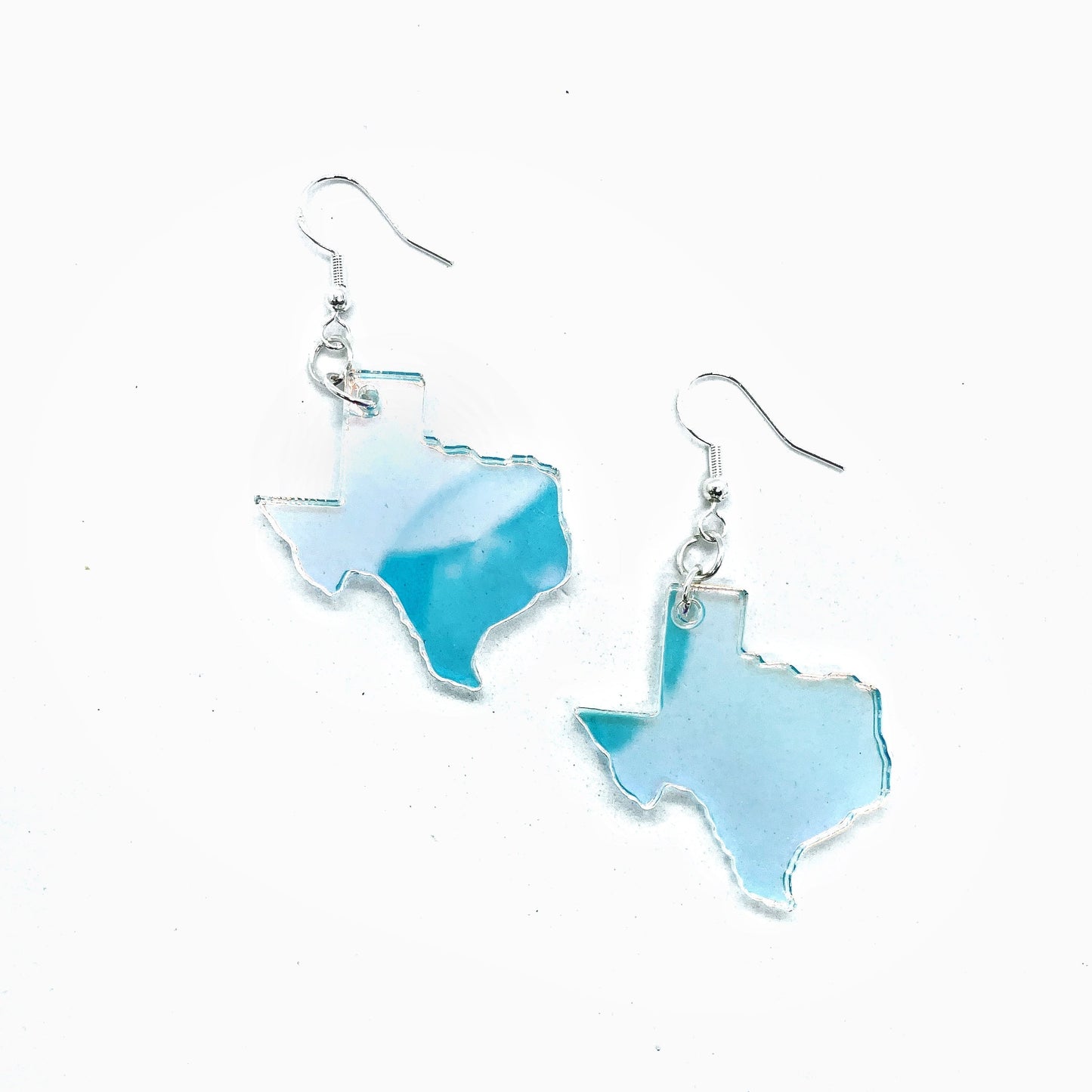 Iridescent Acrylic Texas Earrings