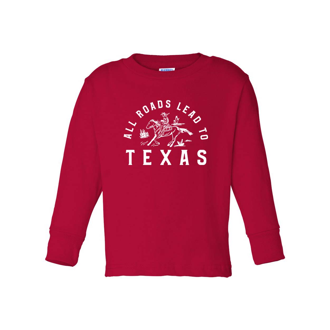 Youth All Roads Lead To Texas Long Sleeve Tee