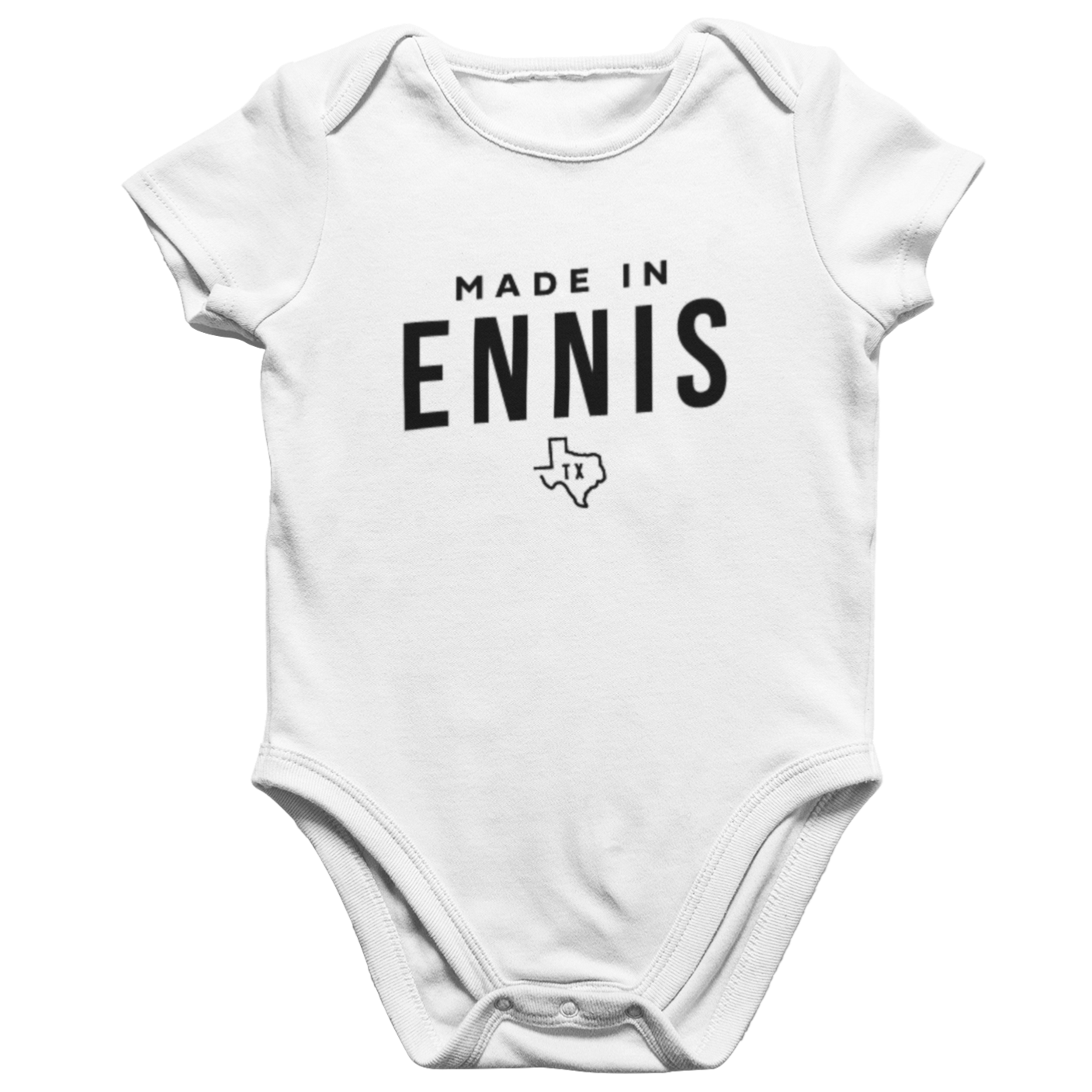 Made in Ennis TX Onesie