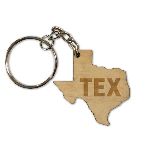Wooden TEX Keytag