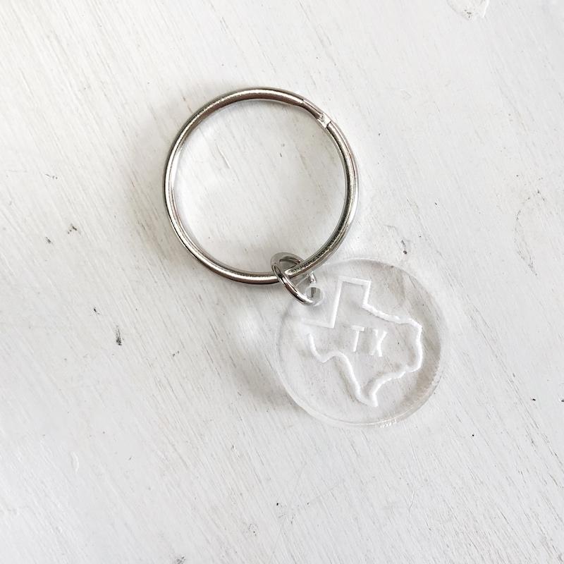 Texas State Acrylic Keytag