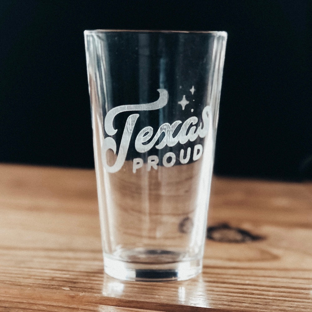 Texas Proud Pint Glass