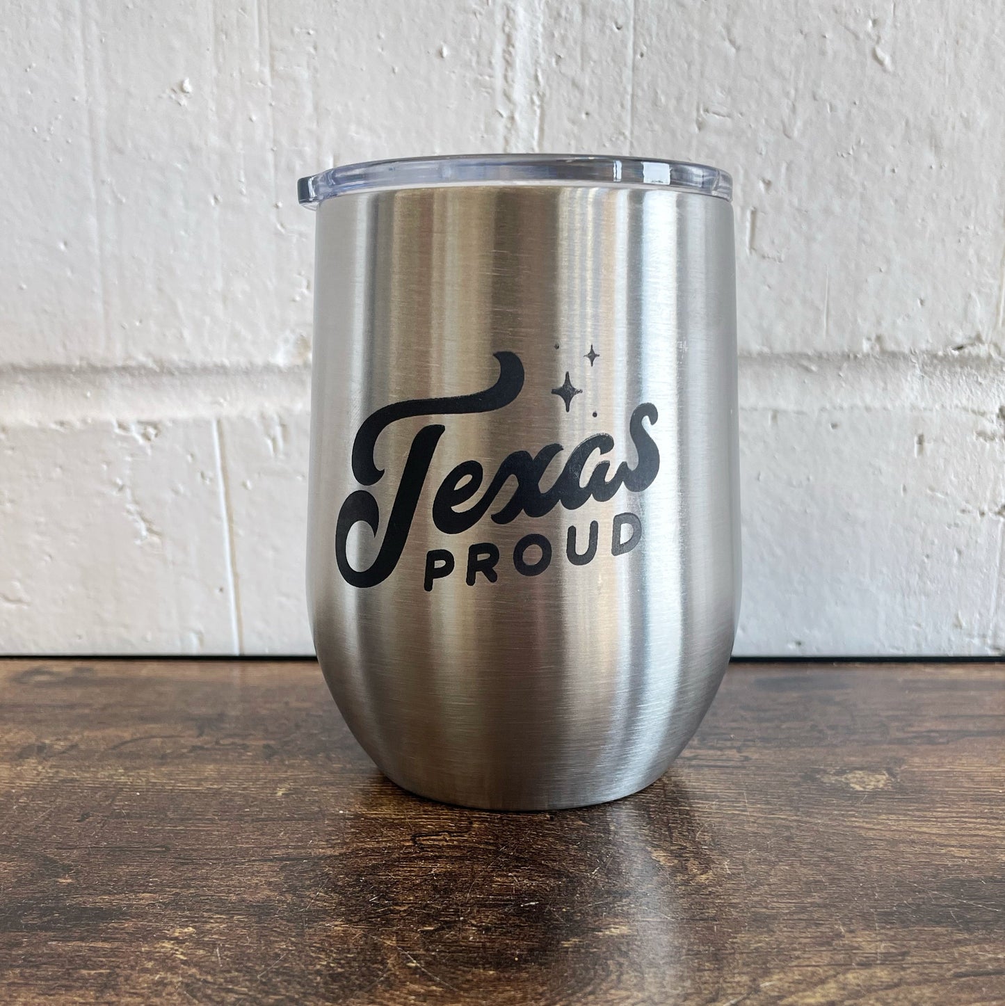 Texas Proud Insulated Stemless Wine Tumbler