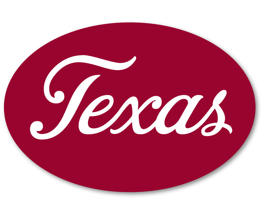 Texas Script Decal