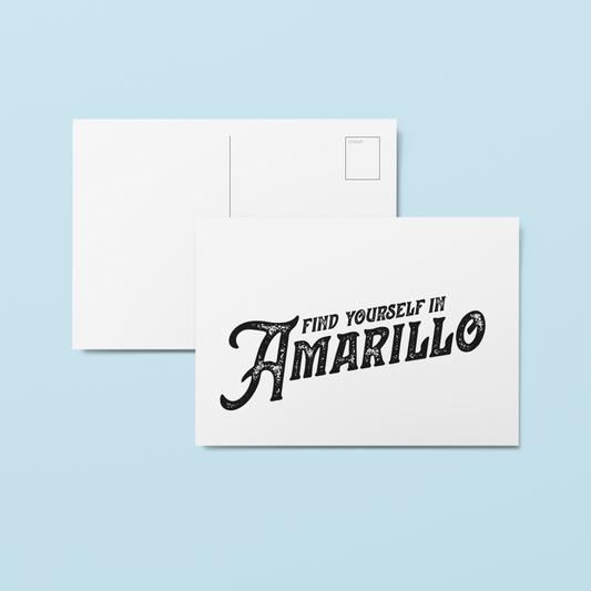 Amarillo Texas Postcard - Find Yourself