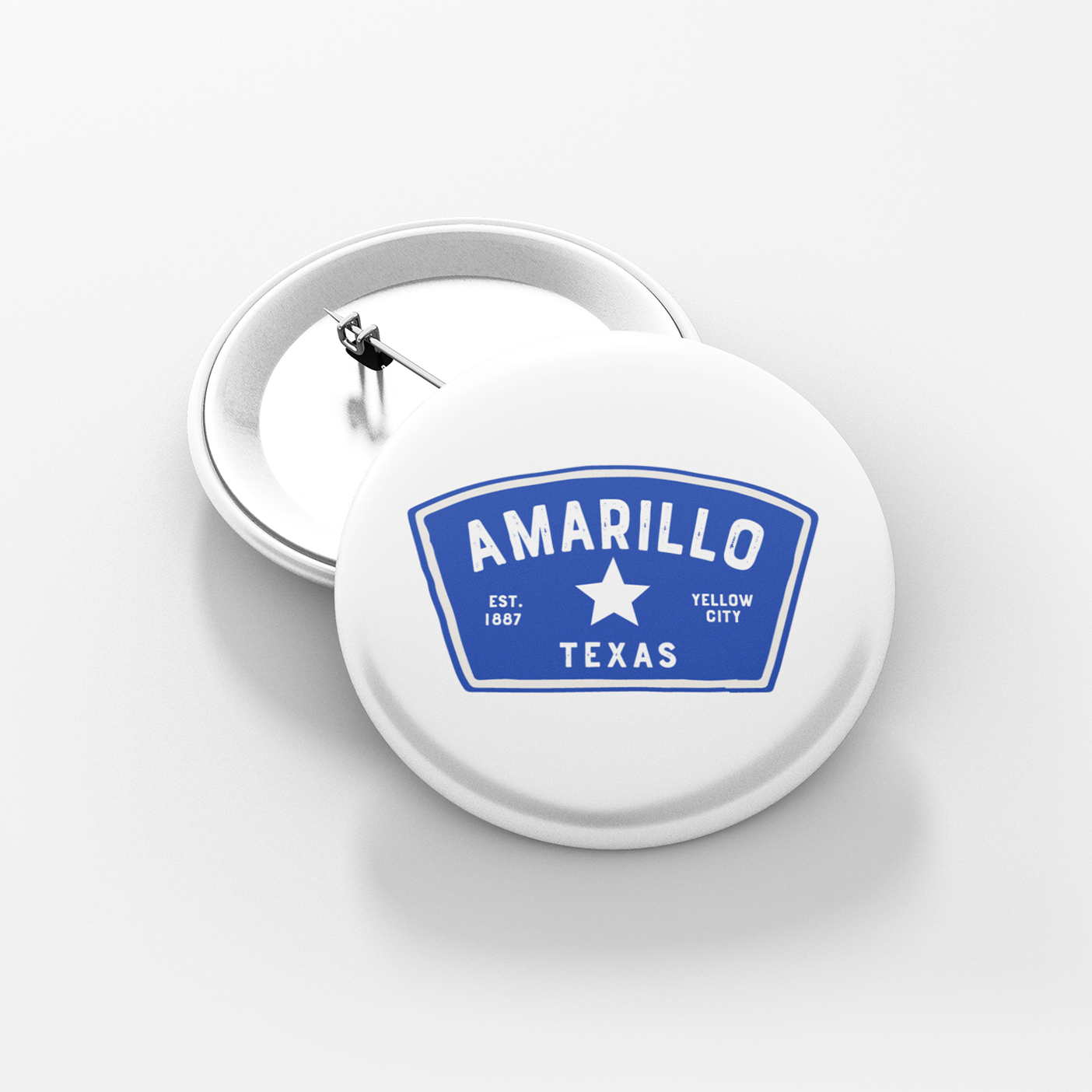 Amarillo Texas Button - Badge