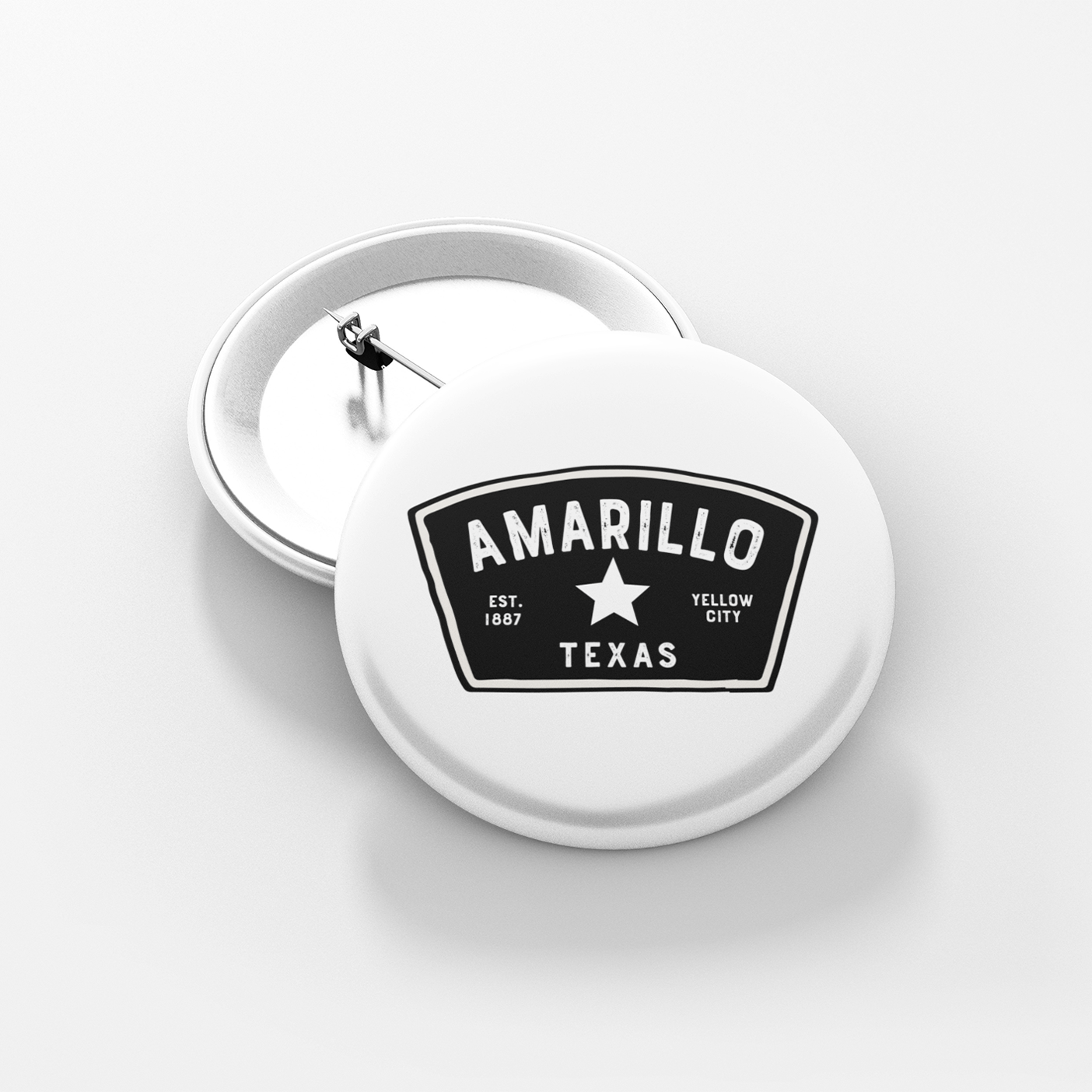Amarillo Texas Button - Badge