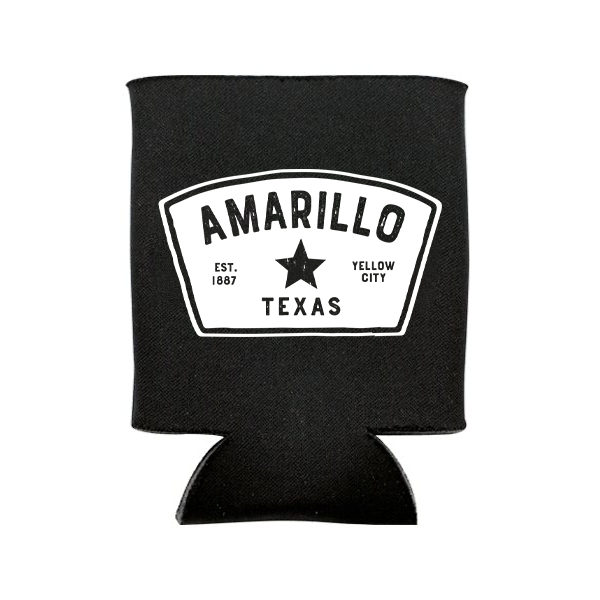 Amarillo Texas Can Cooler - Badge