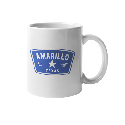 Amarillo Texas Mug - Badge