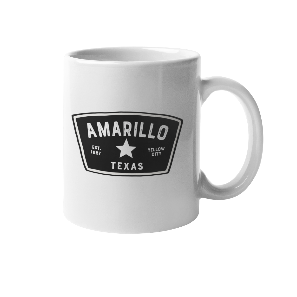 Amarillo Texas Mug - Badge