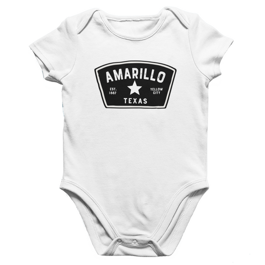Amarillo Texas Infant Onesie - Badge