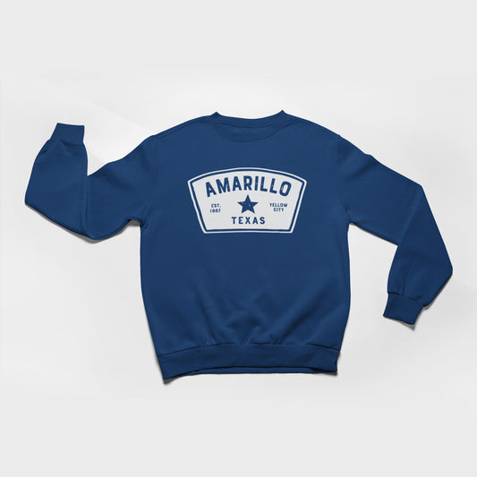 Amarillo Texas Sweatshirt-Badge