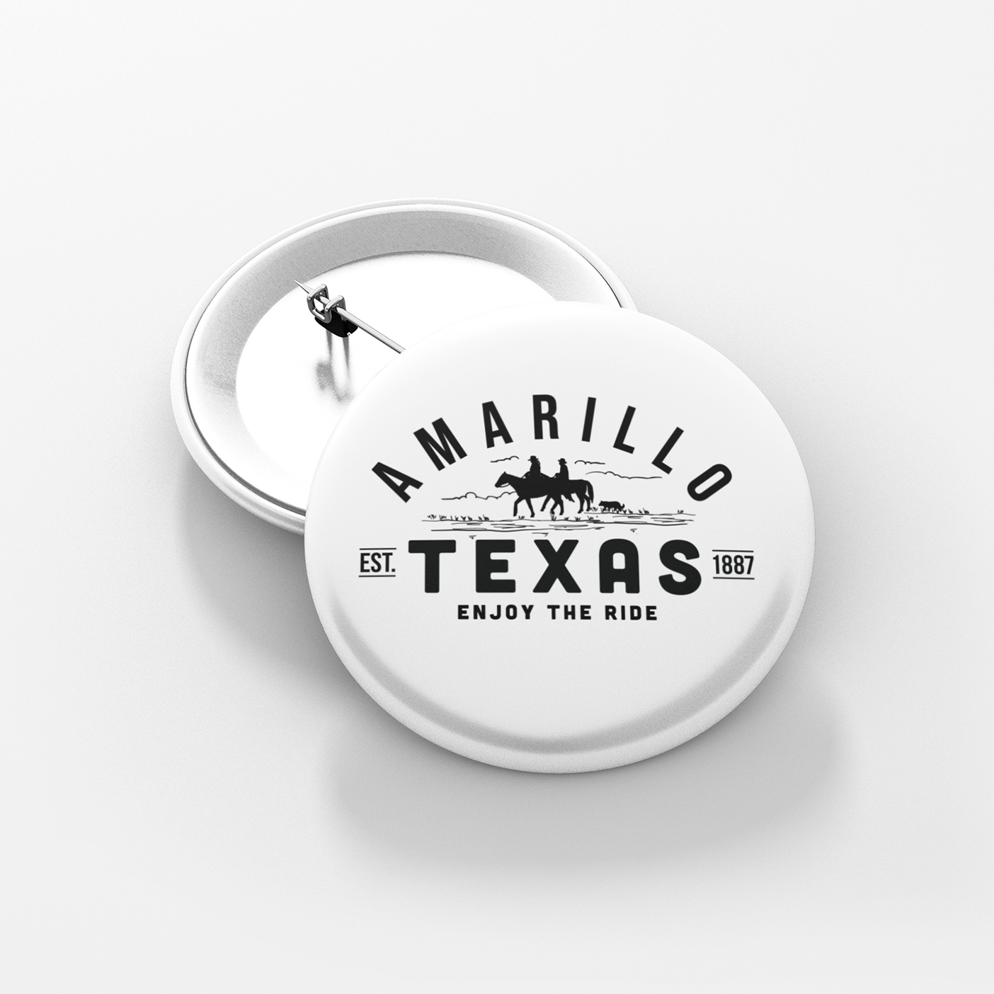 Amarillo Texas Button - Enjoy the Ride