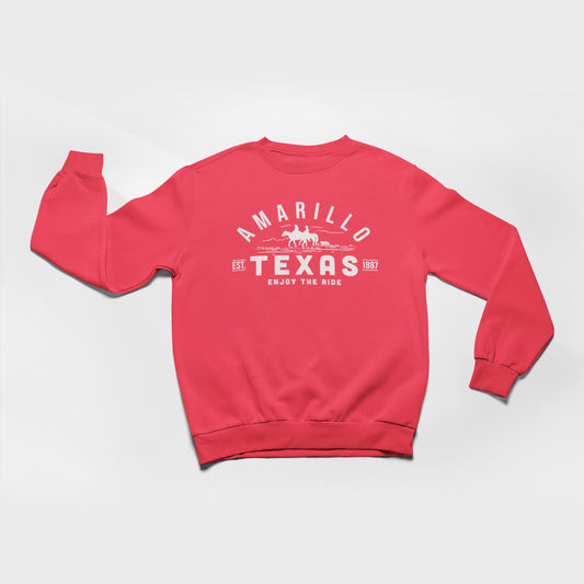 Amarillo Texas Sweatshirt-Enjoy the Ride