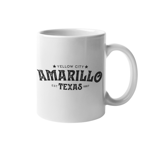 Amarillo Texas Mug - Yellow City