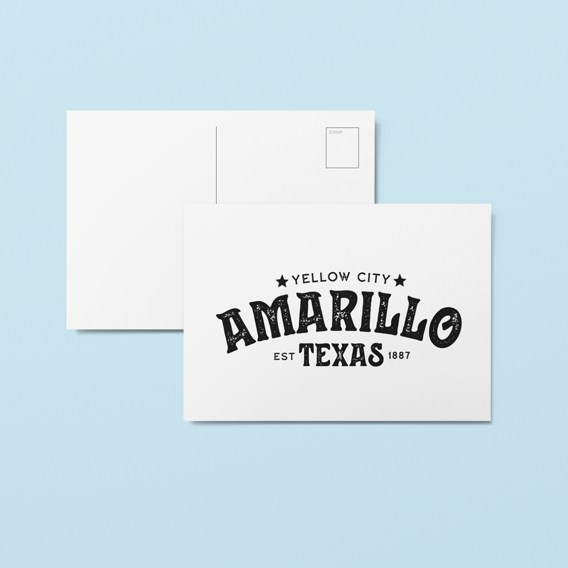 Amarillo Texas Postcard - Yellow City