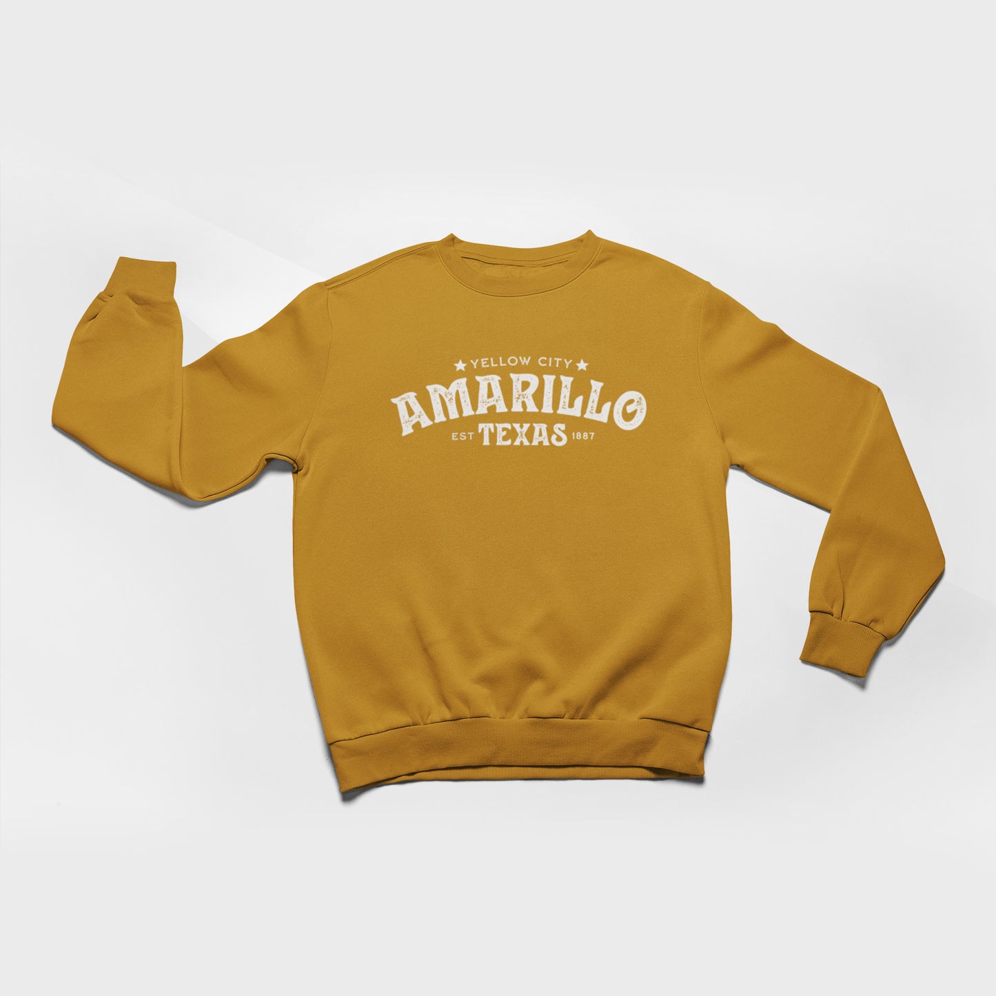 Amarillo Texas Sweatshirt-Yellow City