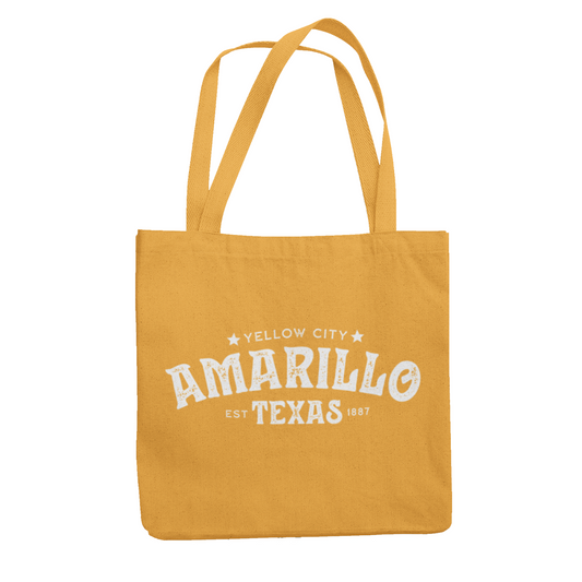 Amarillo Texas Tote Bag - Yellow City