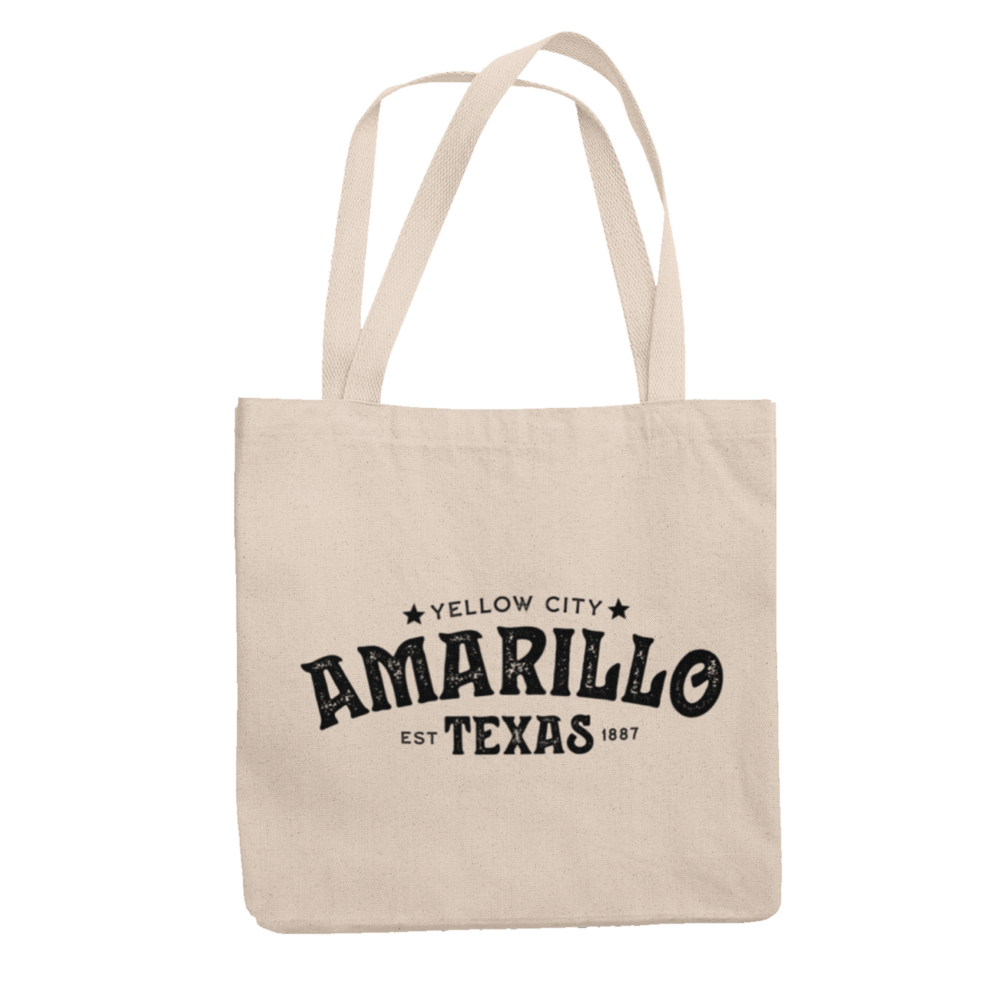 Amarillo Texas Tote Bag - Yellow City