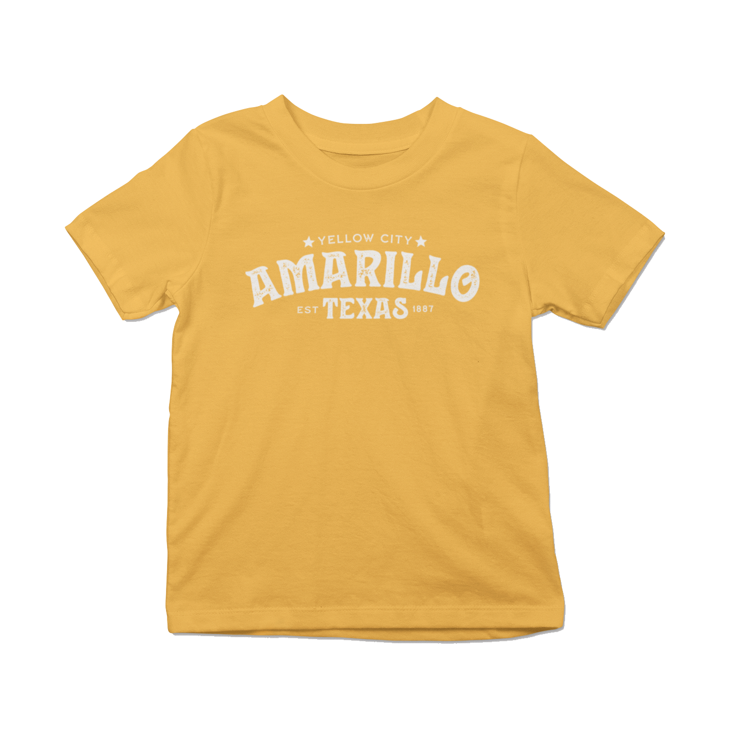 Amarillo Texas Youth T-shirt - Yellow City