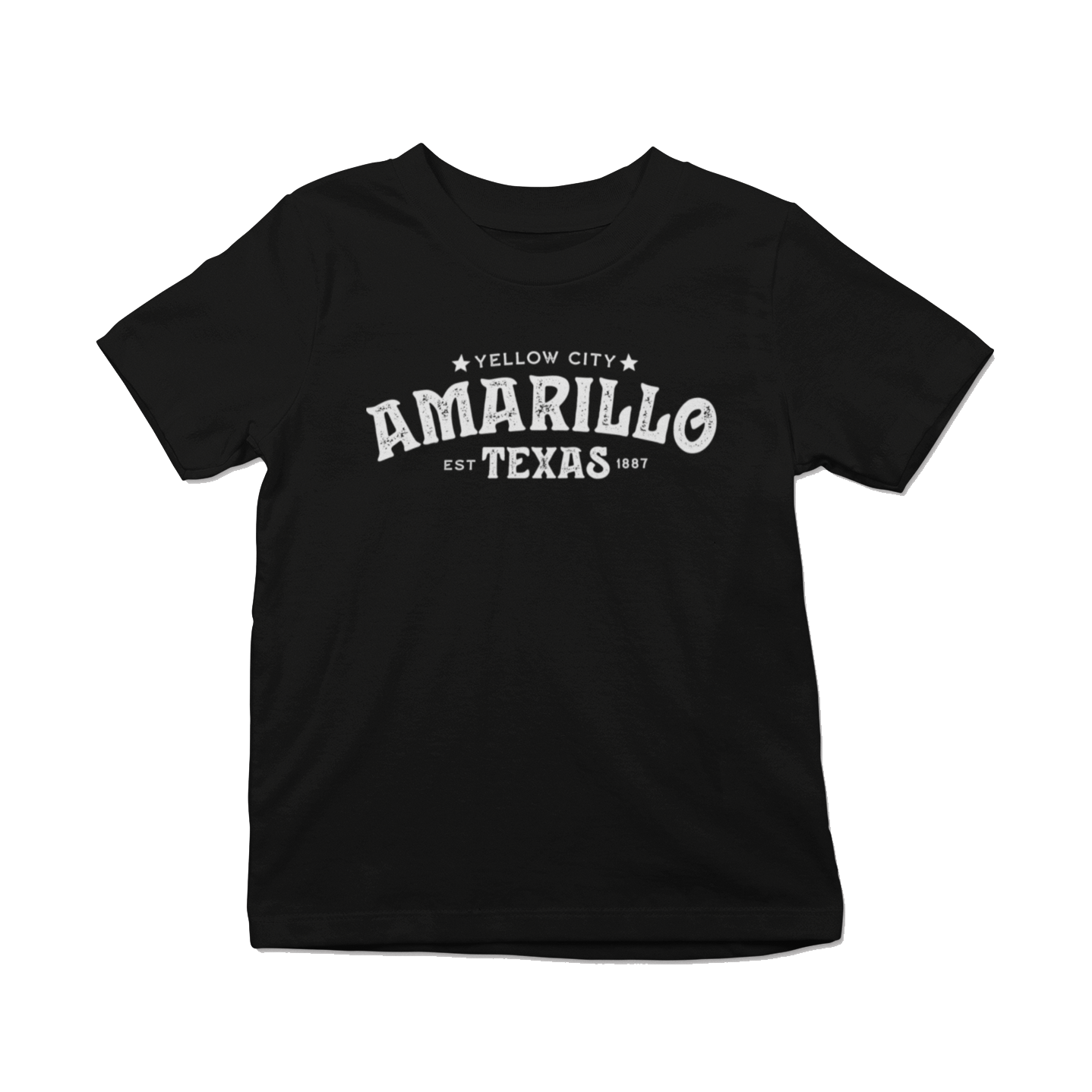 Amarillo Texas Youth T-shirt - Yellow City