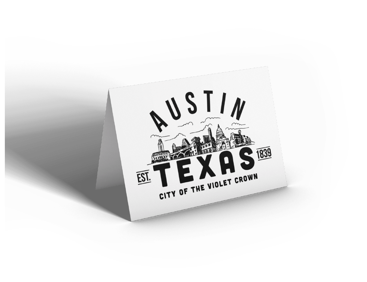 Ausin Texas Note Card