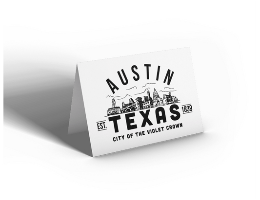 Ausin Texas Note Card