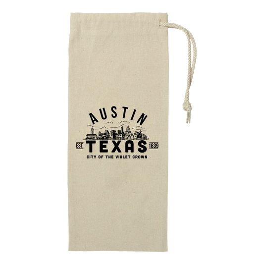 Austin Drawstring Wine Bag