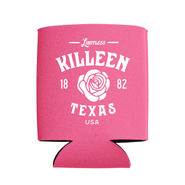 Killeen Texas Can Cooler - Rose