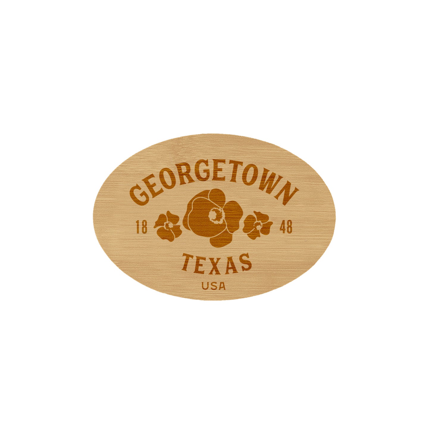 Georgetown Texas Wooden Magnet