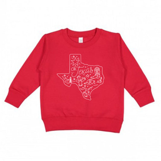 Toddler All Around Texas Sweatshirt