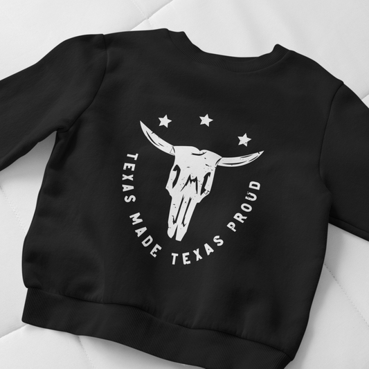 Texas Skull Toddler Sweatshirt