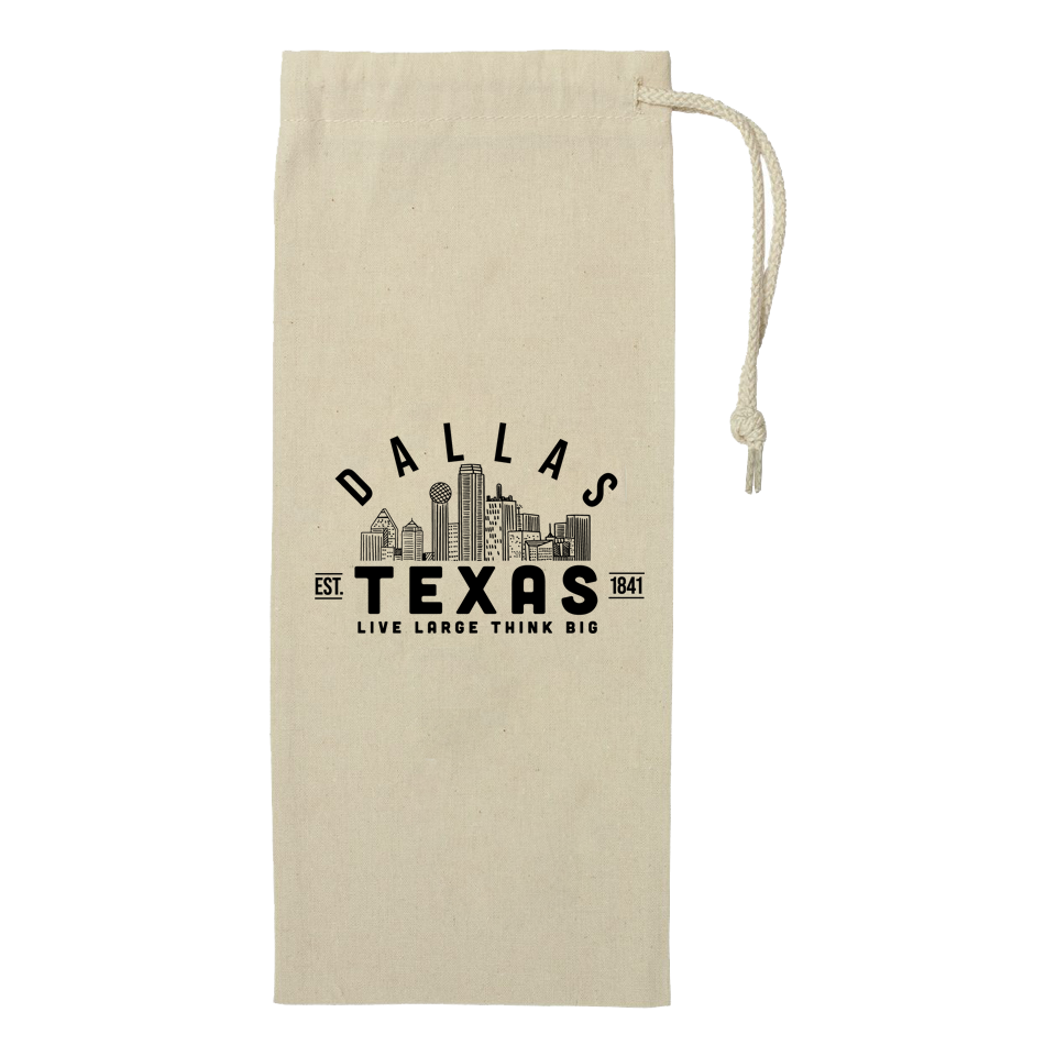 Dallas Drawstring Wine Bag