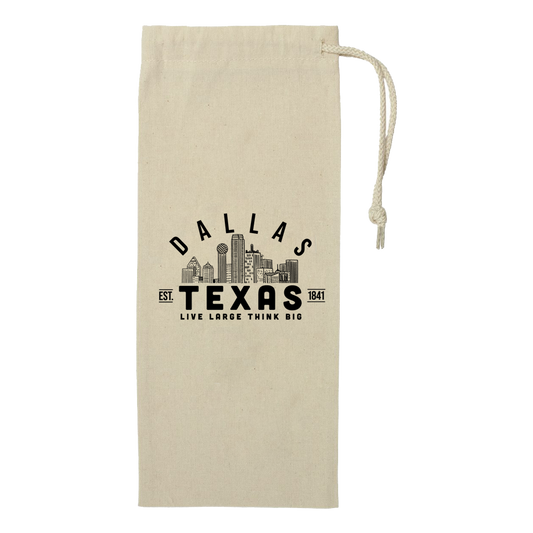 Dallas Drawstring Wine Bag