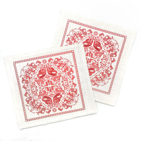 Texas Bandana Print Coasters