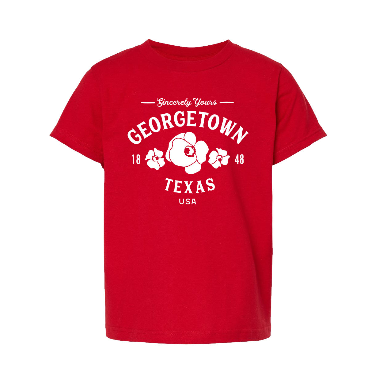 Georgetown Texas Youth T-shirt - Poppies