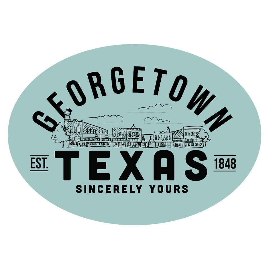 Georgetown Texas Decal - Town Square