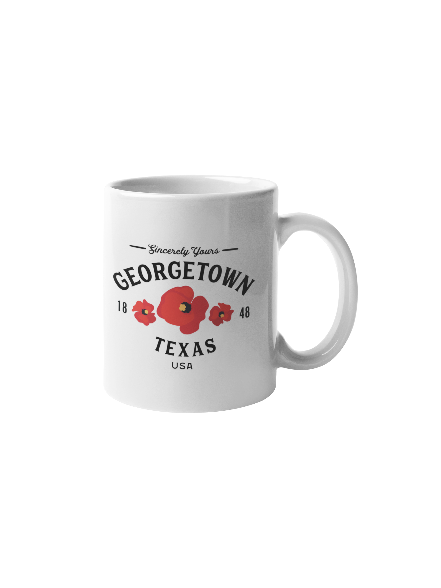 Georgetown Texas Mug - Poppies